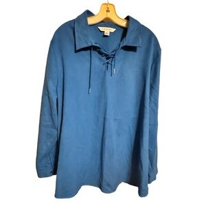 August Max Woman Blue Shirt